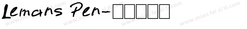 Lemans Pen字体转换